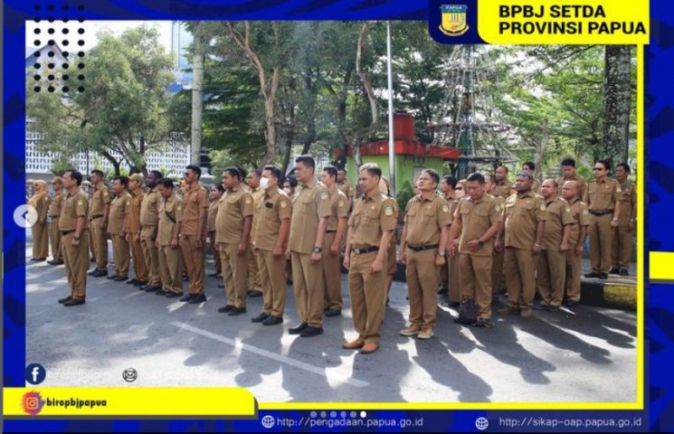 Apel Perdana Biro PBJ Setda Provinsi Papua